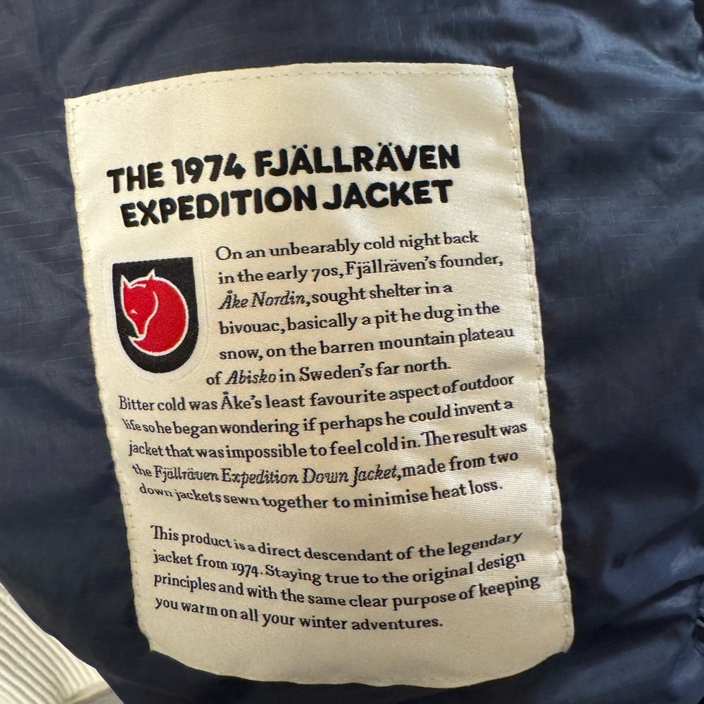 Men's Fjallraven Expedition Series X-Latt Insulated Navy Vest XL - Picture 4 of 4